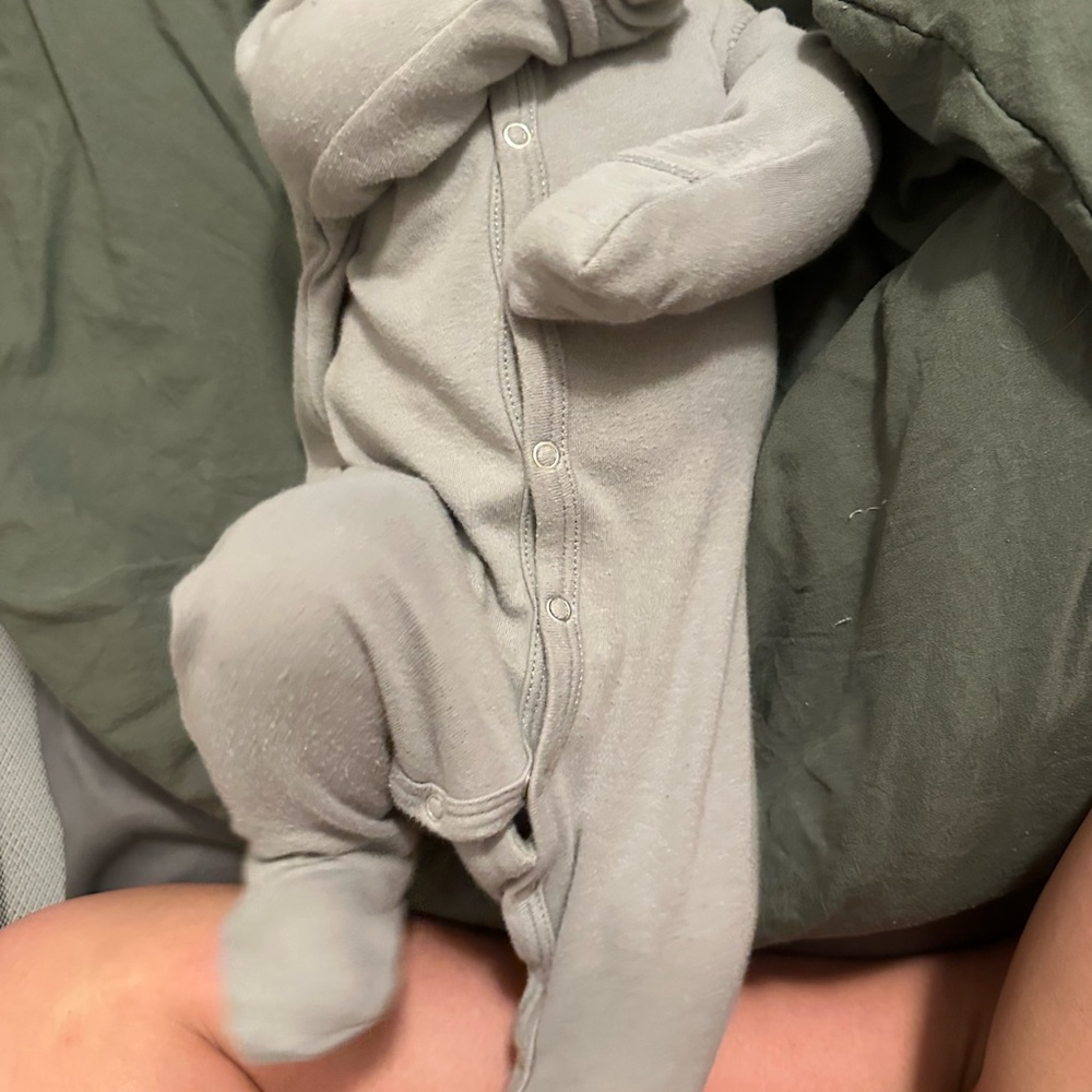 Newborn Quincy Mae button sleeper